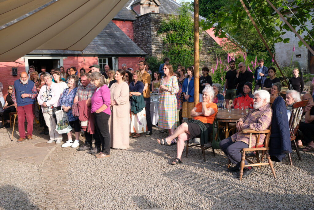 Crowds gather to hear talks from farmers, poets, and photographers