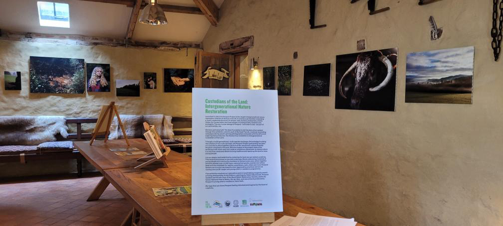 One of the exhibition rooms, highlighting the importance of restoring nature 